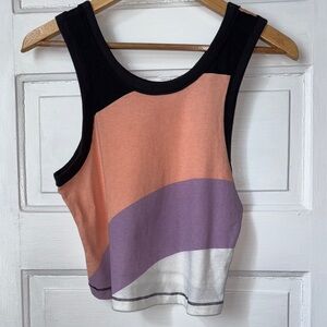 FREE PEOPLE MOVEMENT BACK TO BASICS PRINTED TANK